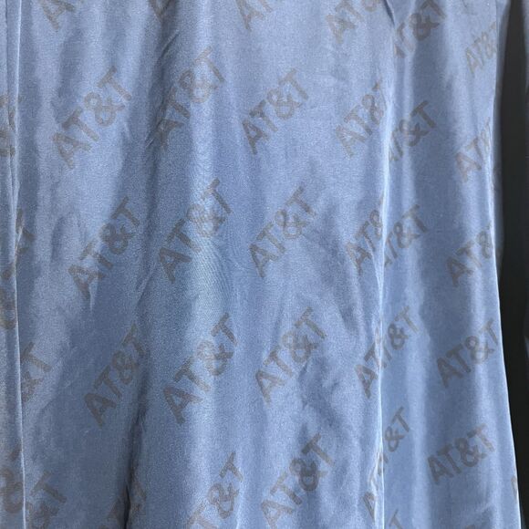 AT&T All Over Logo Blue Uniform Full Zip Bomber Style Jacket Mens Size 2XL - Picture 7 of 9